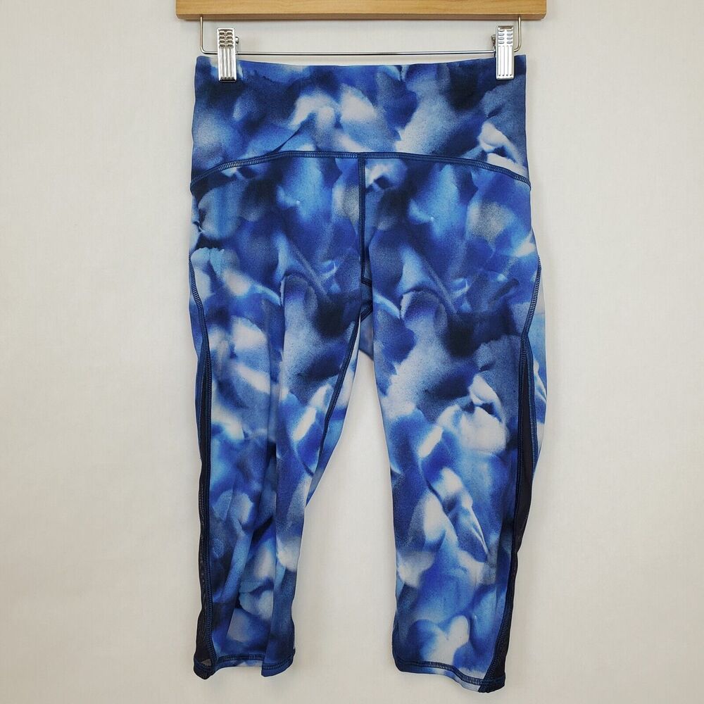Lululemon Train Times Crop Leggings Size 6 Blush Blossom Alpine Midnightโ 17"